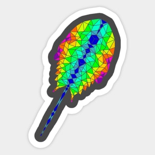 Geometric horseshoe crab Sticker